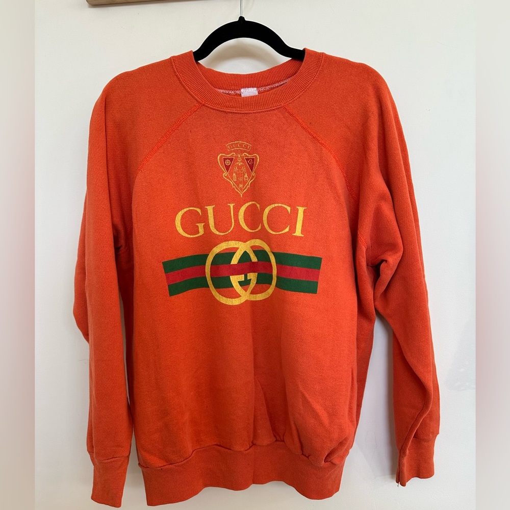 Orange Gucci Vintage Sweatshirt